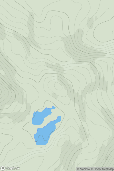 Thumbnail image for Stacan Dubha [Moidart and Ardnamurchan] showing contour plot for surrounding peak